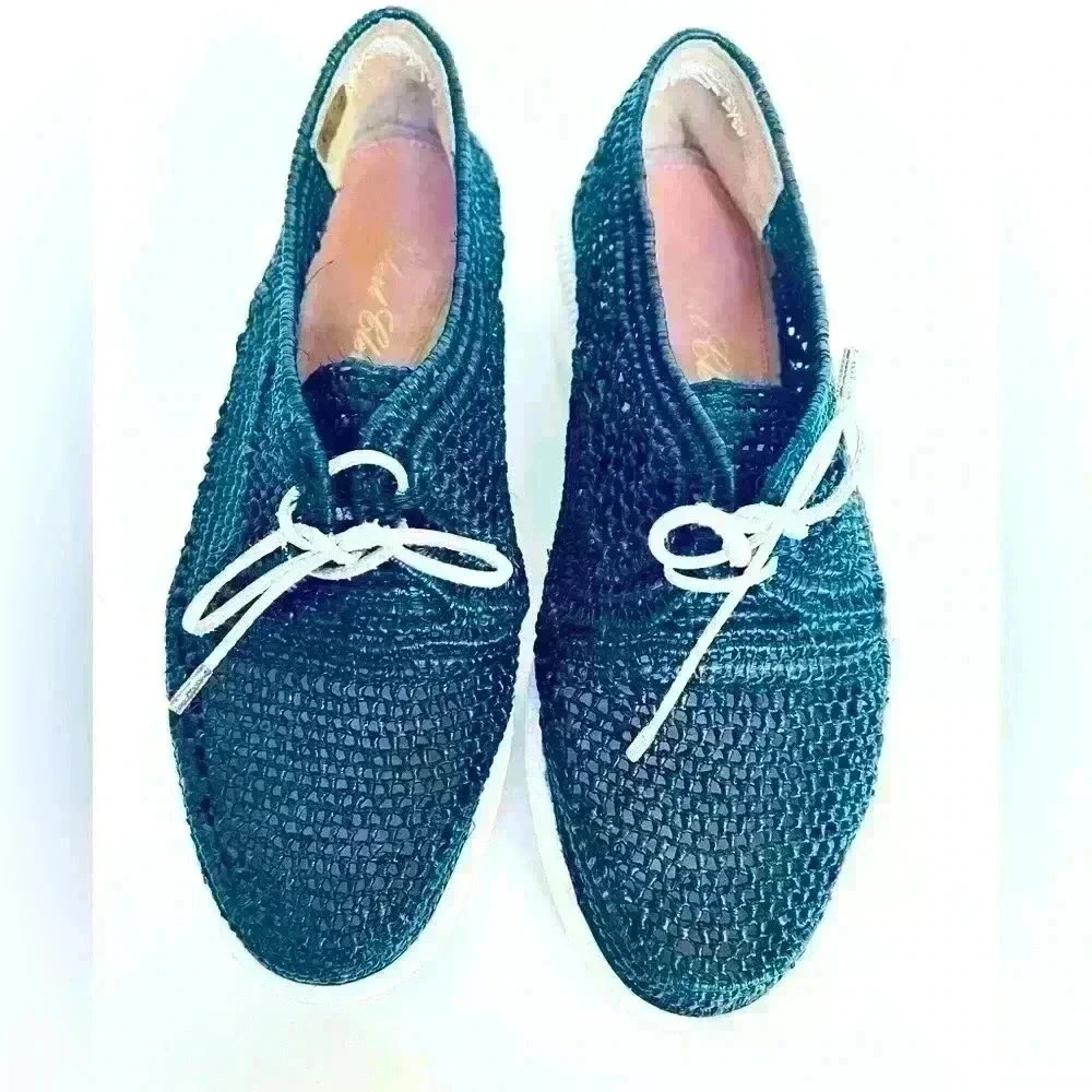 Robert Clergerie Vicoleo Woven Oxford Black Raffia